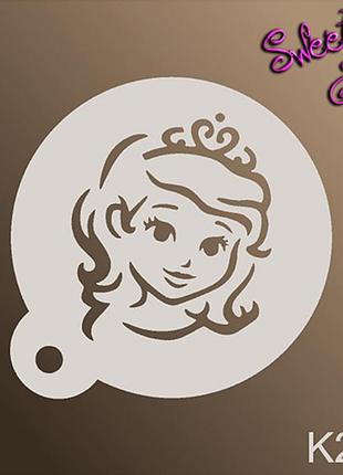 Трафарет для аквагрима многоразовые принцесса, stencils by sweety
