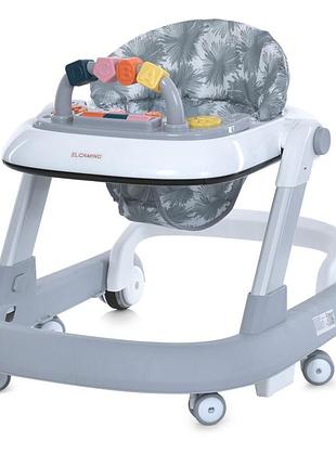 Ходунки детские multiway me 1163 gray световые и звуковые эффекты