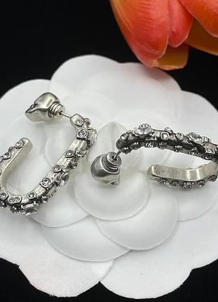 Сережки alexander mcqueen латунь із кристалами люкс якістьсережки alexander mcqueen латунь із кристалами люкс якість