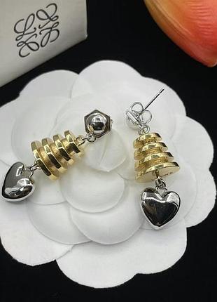 Сережки лоеве оригінальний дизайн в люкс якості