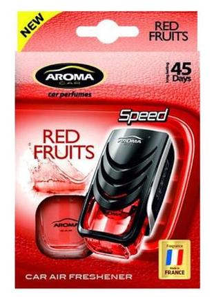 Ароматизатори на дефлектор aroma car speed аромат в ассортименте red fruit