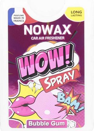 Ароматизатор воздуха спрей wow spray 18 ml. аромат в ассортименте nowax жевательная резинка