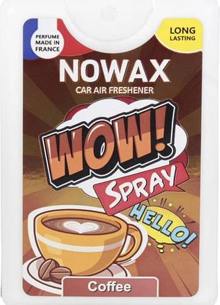 Ароматизатор воздуха спрей wow spray 18 ml. аромат в ассортименте nowax кофе