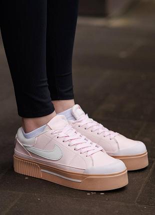 Nike court legacy pink кроссовки