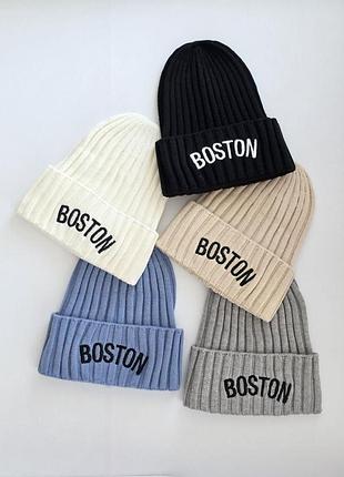 Шапочки boston для хлопчика та дівчинки на весну унісекс