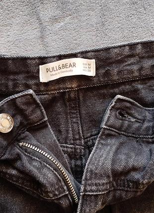 Pull &amp; bear.черная джинсовая мини юбка. 4