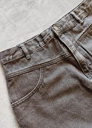 Pull &amp; bear.черная джинсовая мини юбка. 2