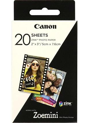 Папір canon zink™ 2"x3" zp-2030 20 арк.