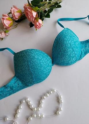 Брендовый кружный бюстгалтер с большим пуш-ап tezenis, eur 75a,