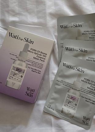 Набір корейських масок з мікроголками та pdrn wati for skin (10 шт)
