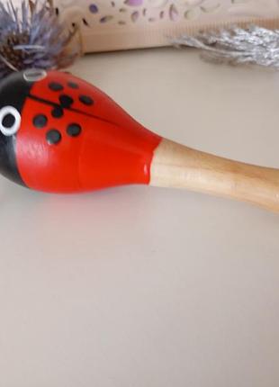 Деревянная игрушка маракас, погремушка 2
