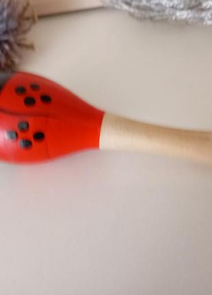 Деревянная игрушка маракас, погремушка 3