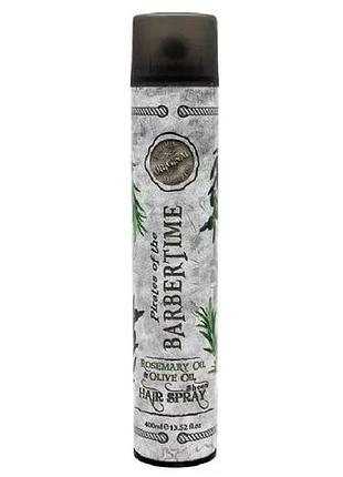 Спрей для укладки волос с оливковым маслом barbertime hair spray shine olive oil 400 мл