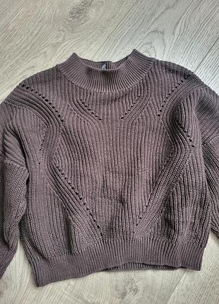 Коричнево шоколадний светр h&m 134/140