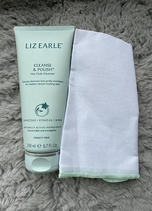 Очисний засіб для обличчя із серветкою liz earle cleanse & polish hot cloth cleanser/liz earle/liz earle/средство для умывания/умывашка/