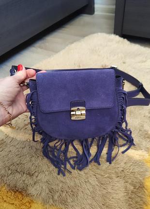 Маленька замшева сумка furla