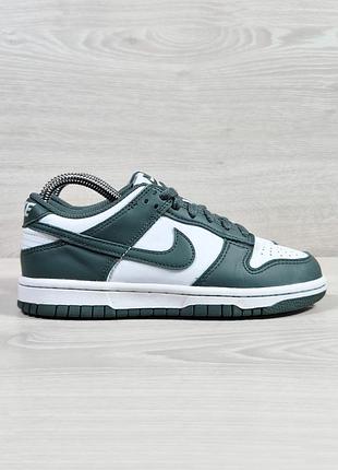 Кожаные повседневные кроссовки nike dunk low оригинал, размер 35.5