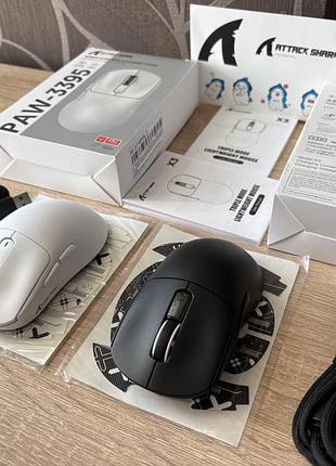 Ігрові мишки attack shark x3 оригінал чорні та білі