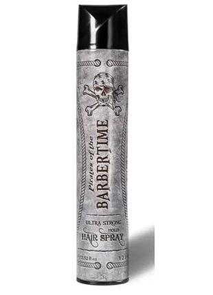 Спрей для укладки волос barbertime hair spray ultra strong hold 400 мл