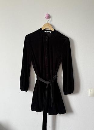Сукня велюрова zara