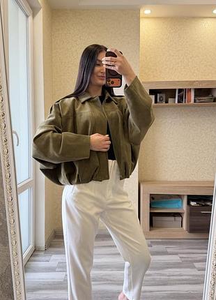 Бомбер zara хакі