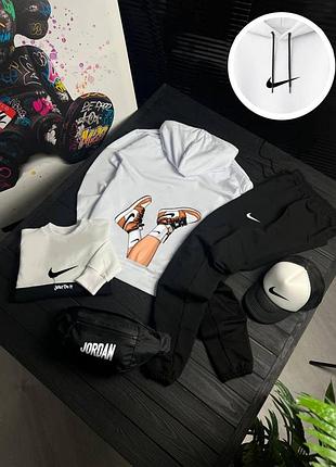 5в1 чоловічий стильний костюм комплект сет з принтом nike