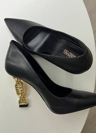 Туфли женские кожаные лодочки michael kors tenley 39 классические черные