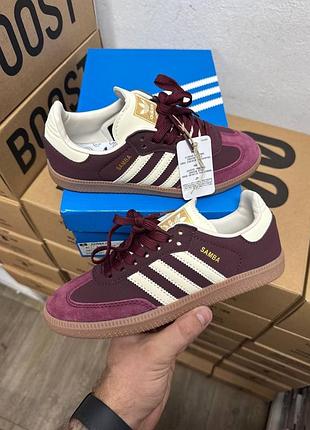 Кросівки adidas samba og maroon