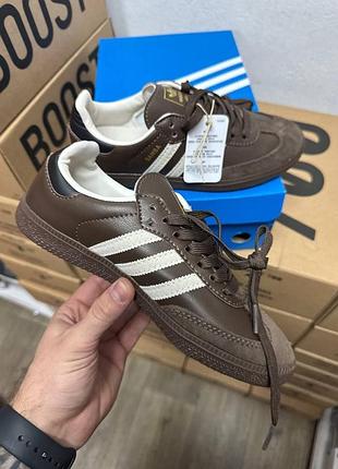 Кроссовки adidas samba brown beige