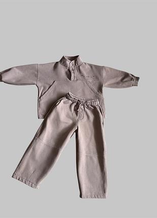 Теплий спортивний костюм zara для хлопчика зріст 116