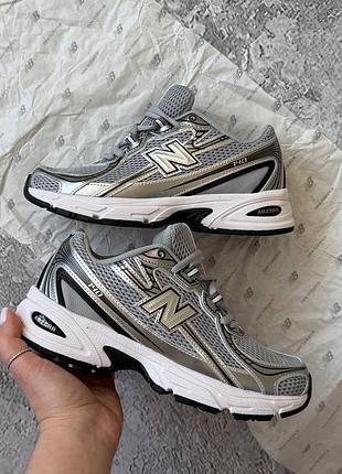 New balance 740 silver кроссовки 1950 беланс