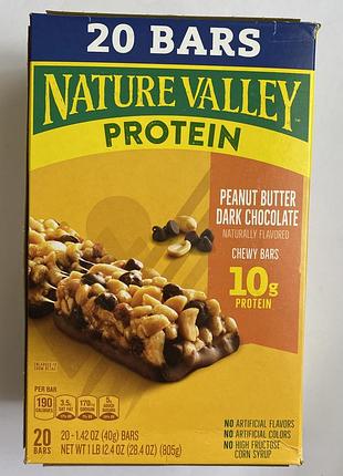 Протеїнові батончики nature valley 40 г з сша