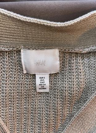 Кардиган оливковий h&m 2