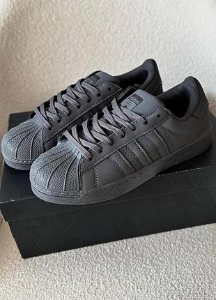 Adidas superstar black 3