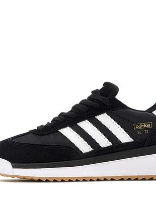 👟 кроссовки adidas sl 72 black white / наложка bs👟