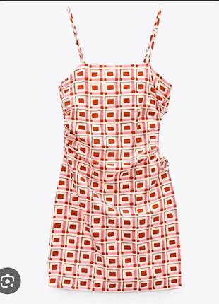 Мини платье zara лён 6