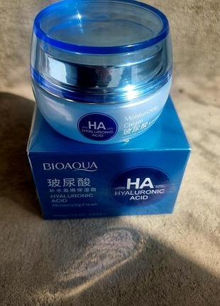 Крем для обличчя bioaqua water get hyaluronic acid moisture, 50 г