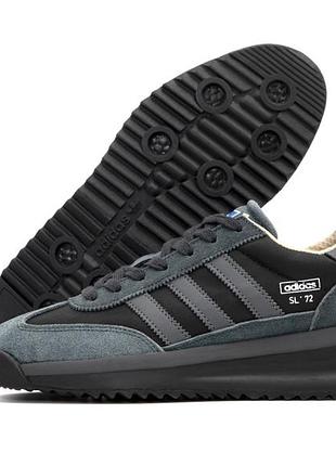 👟 кроссовки adidas sl 72 grey black / наложка bs👟