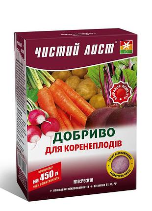 Удобрение кристаллическое 300 г "чистый лист" для корнеплодов