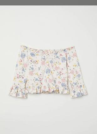 Топ h&amp;m в цветочный принт