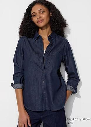 Джинсова сорочка massimo dutti