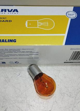 Narva лампа розжарювання 12v p21w (1контакт) жовтогаряча