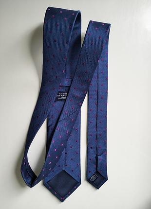 Синя краватка в горошок charles tyrwhitt