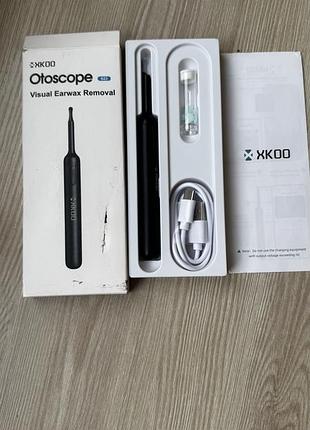 Xkoo s23 засіб для видалення вушної сірки 3,5 мм вушна камера з 6 світлодіодними ліхтарями візуальний очищувач вух 1080p fhd відеоотоскоп