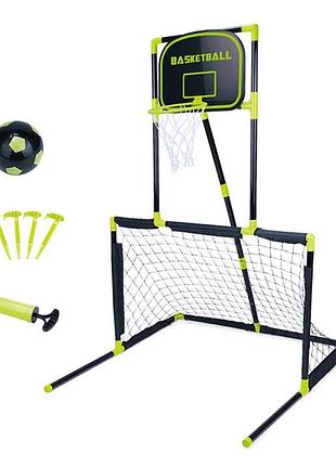 Детский игровой набор 6 в 1 insportline scs530, 135 x 92,5 x 96 см - черно-зеленый