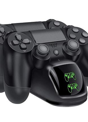 Комплект із двох джойстиків ps4 + зарядний пристрій чорний