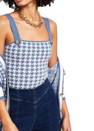 Топ river island s блакитний в'язаний