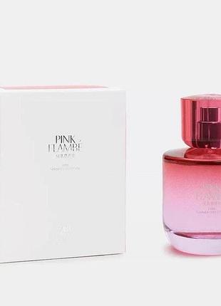 Парфумована вода для жінок zara pink flambé summer 90 мл (індивідуальне пакування)