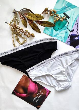 Хлопковые трусики calvin klein xs s 34 36