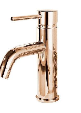 Змішувач для умивальника rea lungo rose gold (rea-b4500)